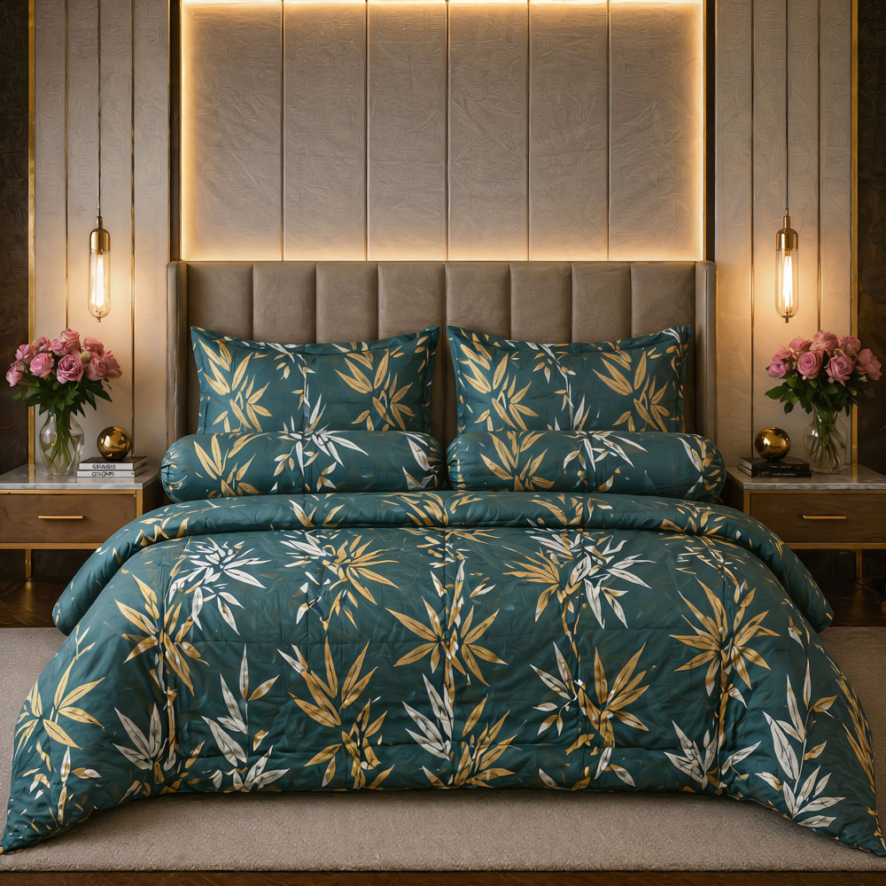 កម្រាលពូកសាច់សំឡីកប្បាស់ Jasmine Silver