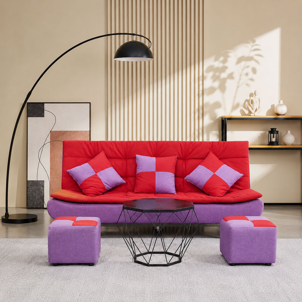 ឈុតសាឡុងSofa Bed ពហុមុខងារ 3 in 1 Brand JASMINE