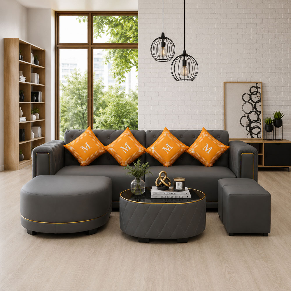 សាឡុងកែងអក្សរ L ខ្នាតធំ បែប Modern Luxury
