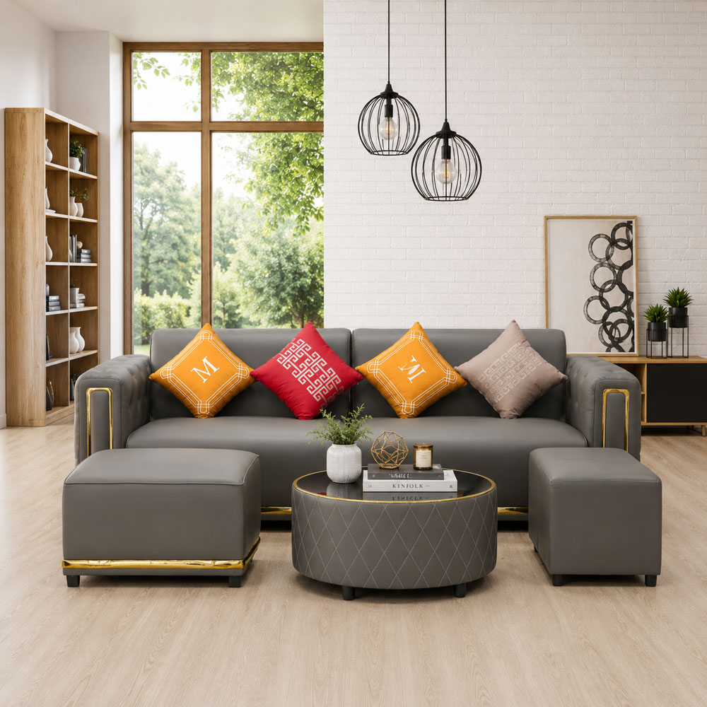 សាឡុងកែងអក្សរ L ខ្នាតធំ បែប Modern Luxury