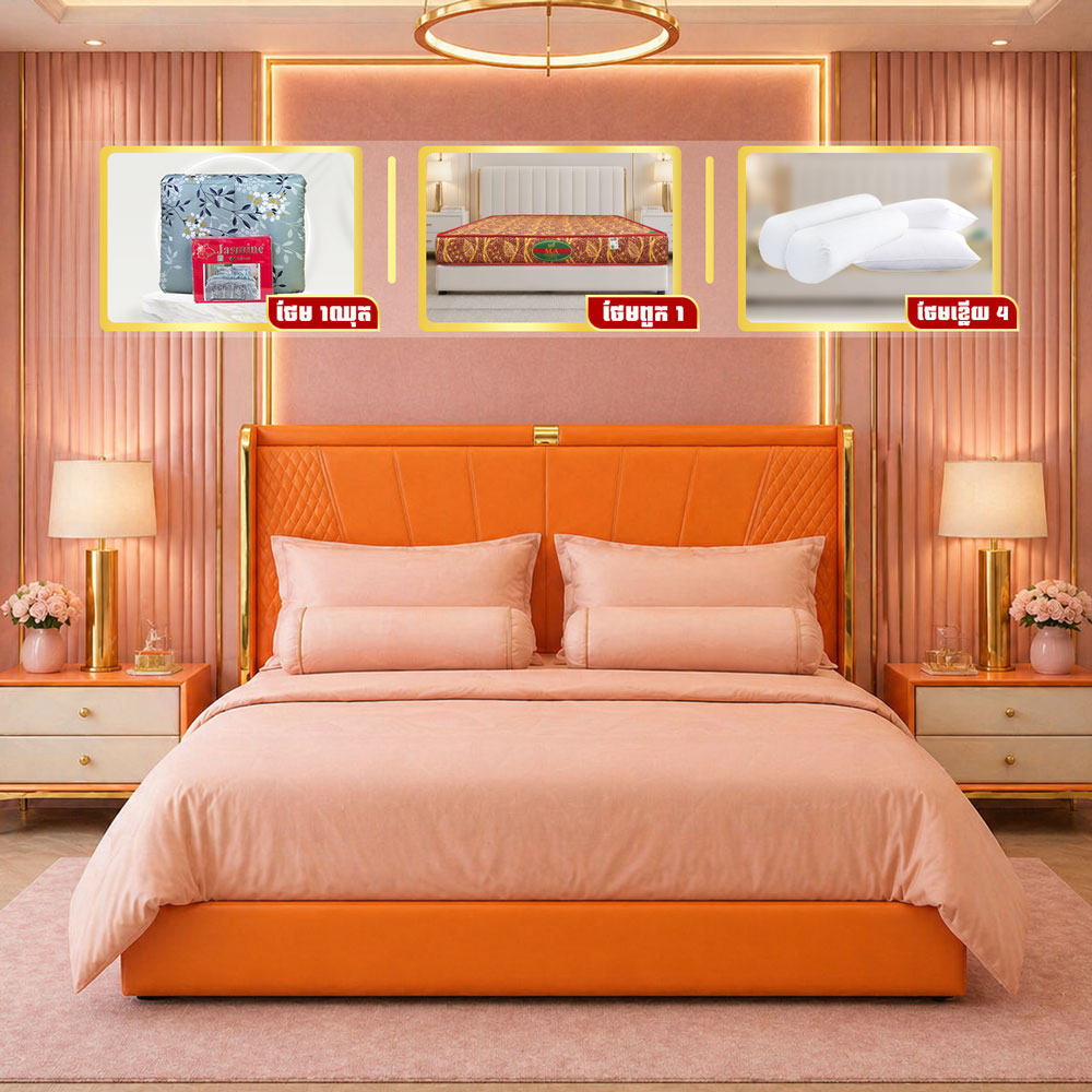 ឈុតគ្រែ Luxury Modern ប្រណិត ទាន់សម័យ