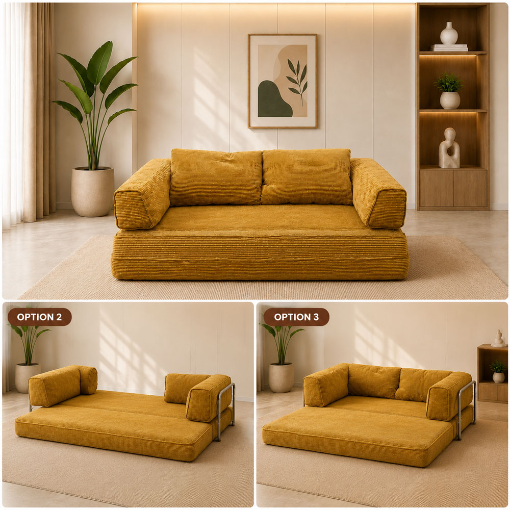 សាឡុងក្រណាត់សាច់កម្ញី 2 in 1
