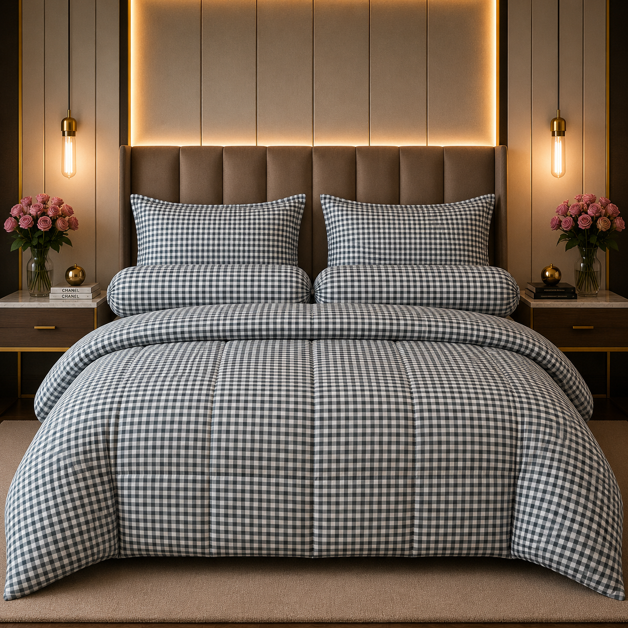 កម្រាលពូកសាច់សំឡីកប្បាស់ Jasmine Silver