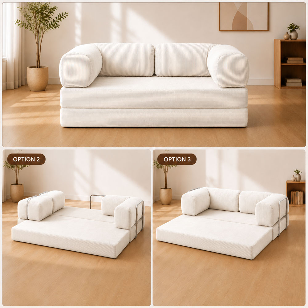 សាឡុងក្រណាត់សាច់កម្ញី 2 in 1